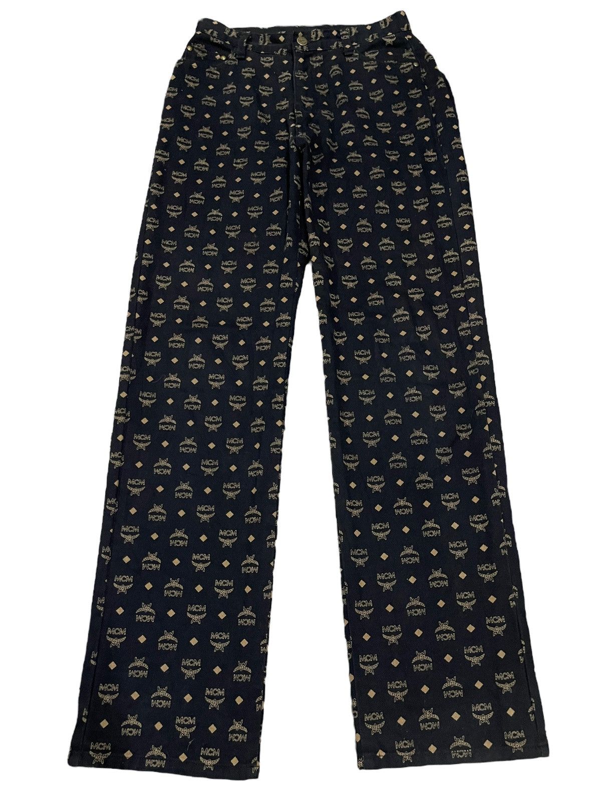 MCM Vintage MCM Legere Full Print Monogram Jeans Size US 27 - 1 Thumbnail