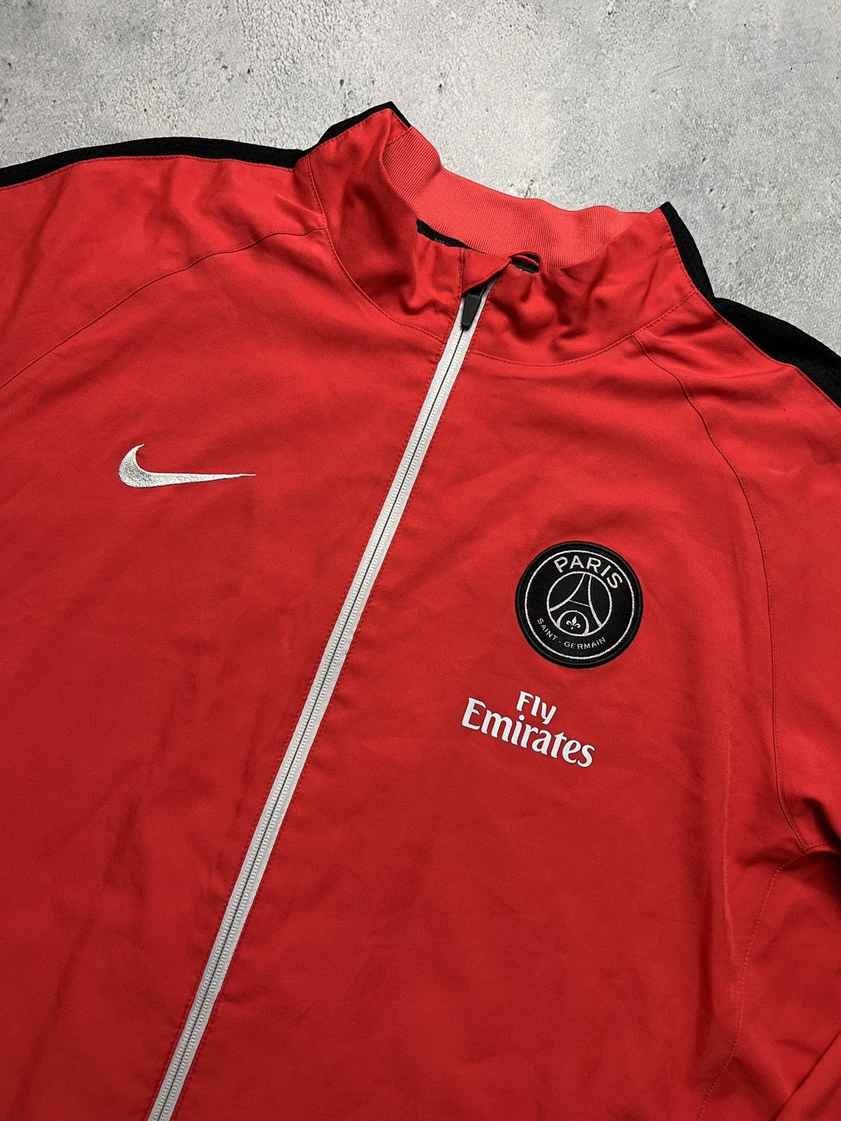 Nike Nike PSG Vintage Zipper Jacket swoosh logo y2k Zip-Up rare Size US XL / EU 56 / 4 - 1 Thumbnail