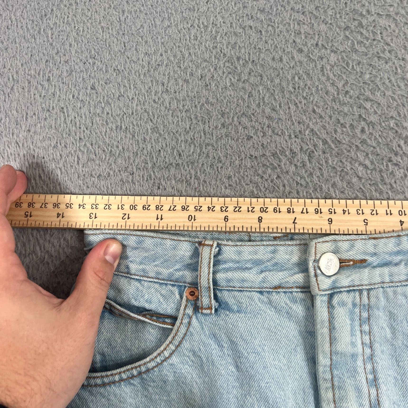 Vintage VINTAGE Bongo Jeans Womens Size 7 Light Wash High Rise Straight Fit Made in USA Size 28" / US 6 / IT 42 - 6 Thumbnail