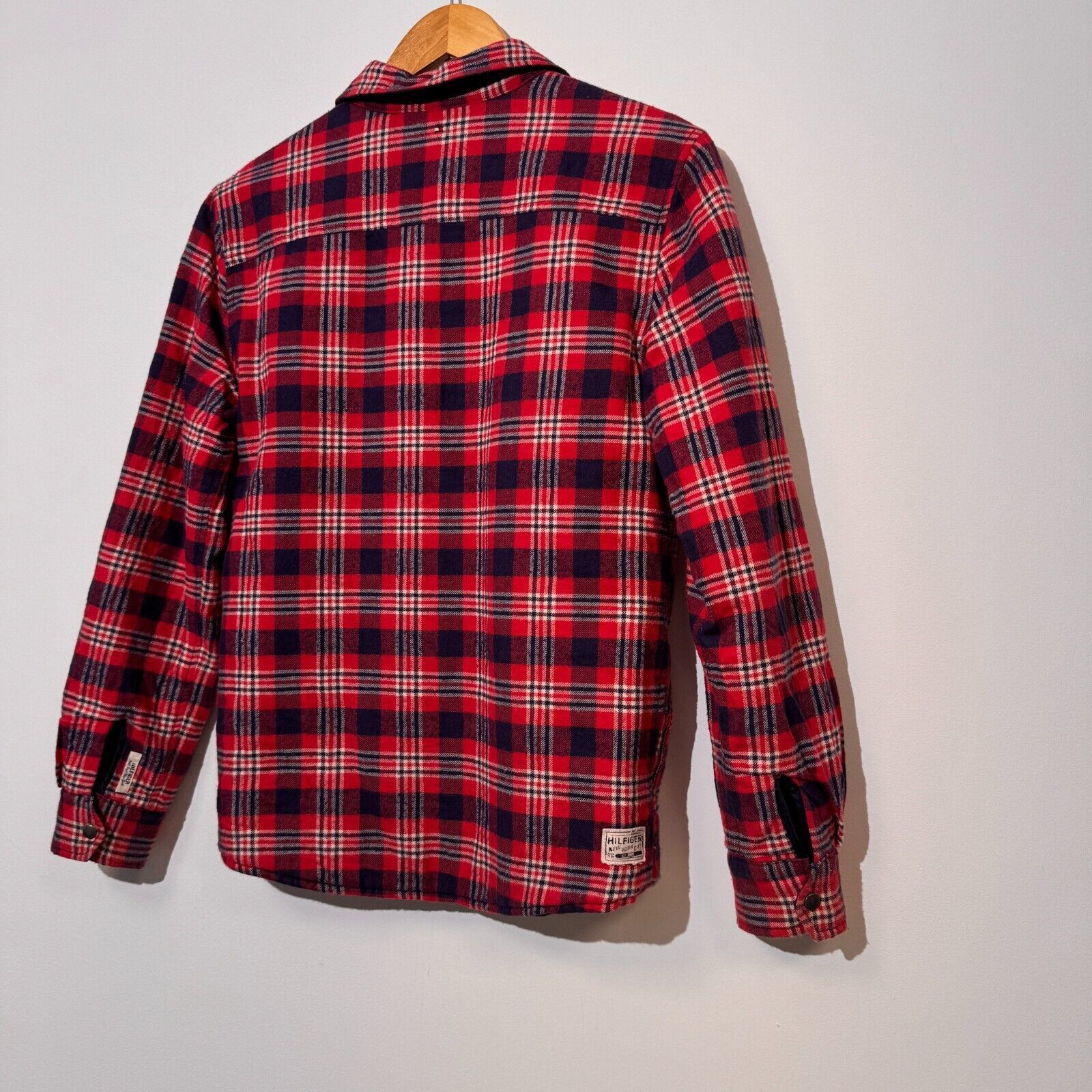 Tommy Hilfiger × Vintage Tommy Hilfiger Red Blue Polyester Cotton Jacket Size XS 90s Size US XS / EU 42 / 0 - 12 Thumbnail