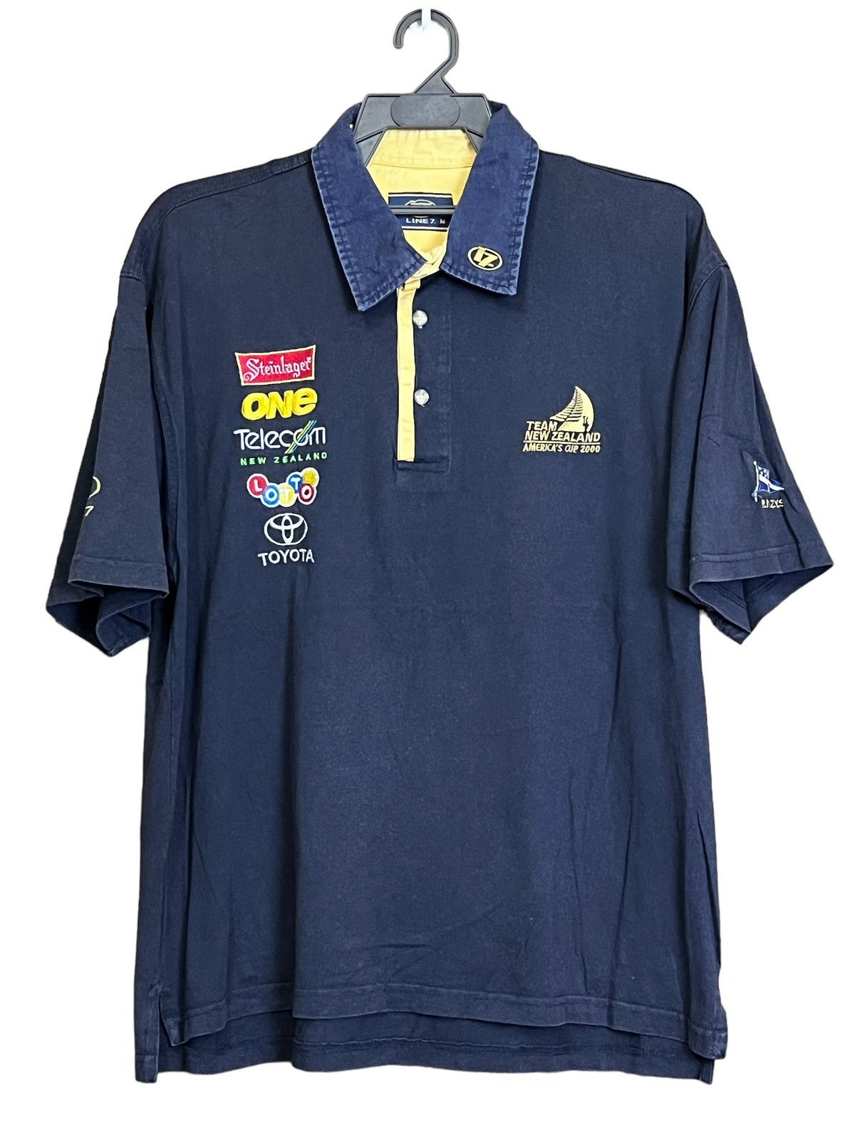 Vintage VINTAGE 2000 LINE7 NEW ZEALAND YACHT AMERICA CUP POLO SHIRT Size US L / EU 52-54 / 3 - 1 Thumbnail