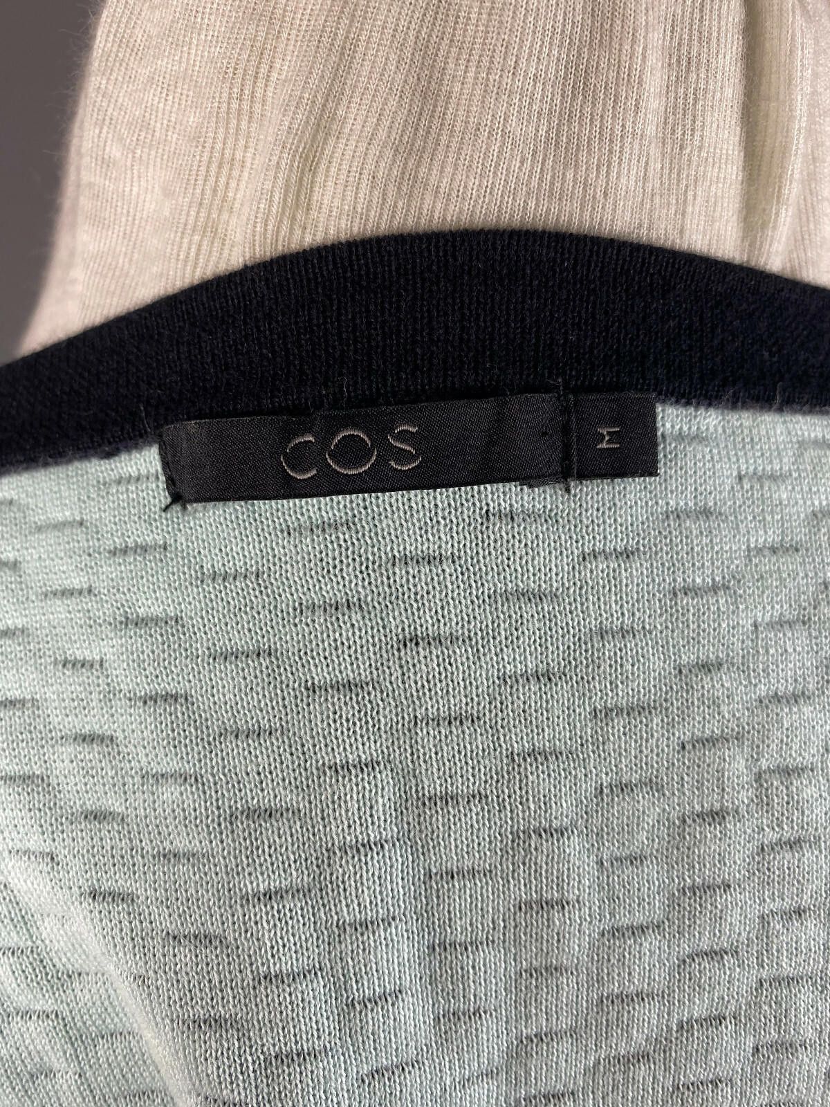 Cos Cos Black Cotton Crew Polka Dot Cardigan Sweater Size M Size M / US 6-8 / IT 42-44 - 9 Thumbnail