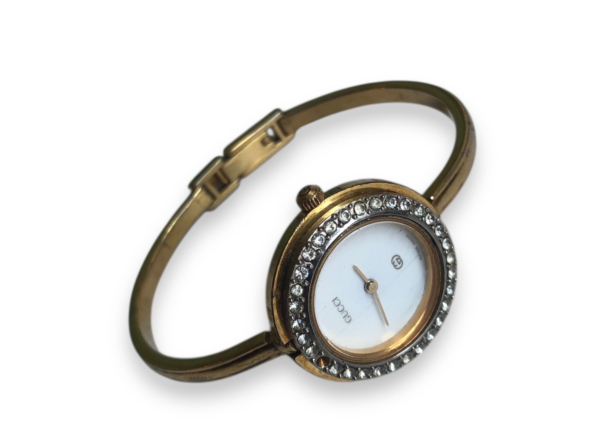 Gucci 💯Vintage GUCCI 1100L Ladies Bangle Gold Bracelet Watch Size ONE SIZE - 2 Thumbnail