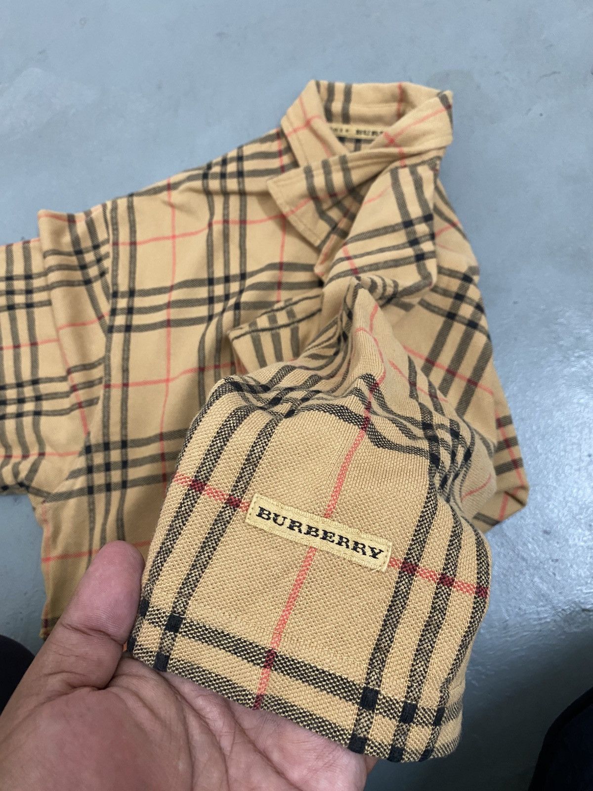Burberry VTG BURBERRY NOVA CHECK POLO TEE Size US XL / EU 56 / 4 - 4 Thumbnail