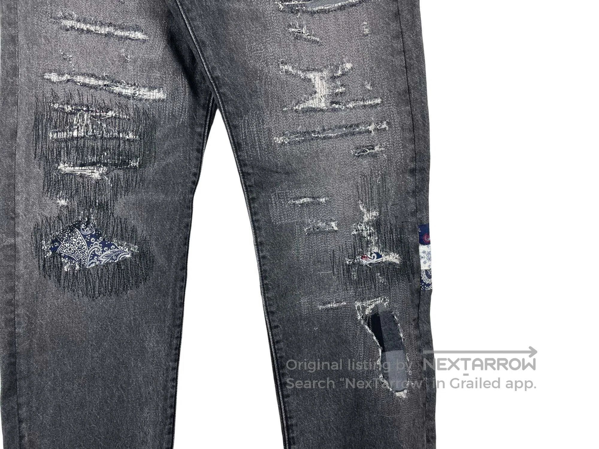 Levi's Levis Black Longevity Ripped Jeans Size US 30 / EU 46 - 5 Thumbnail