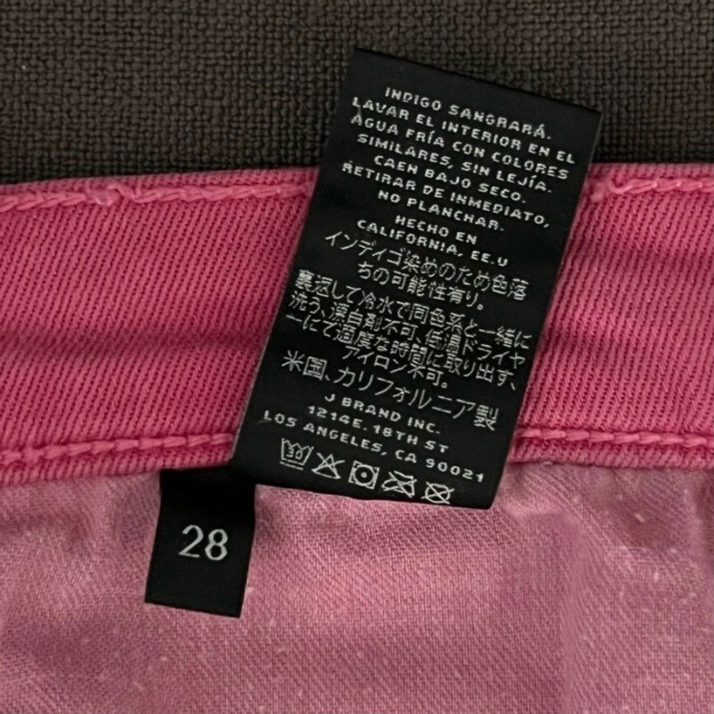 J Brand J Jeans Magenta Pink Skinny Stretchy Jeans High Waist Sz 28 Size 28" / US 6 / IT 42 - 8 Thumbnail