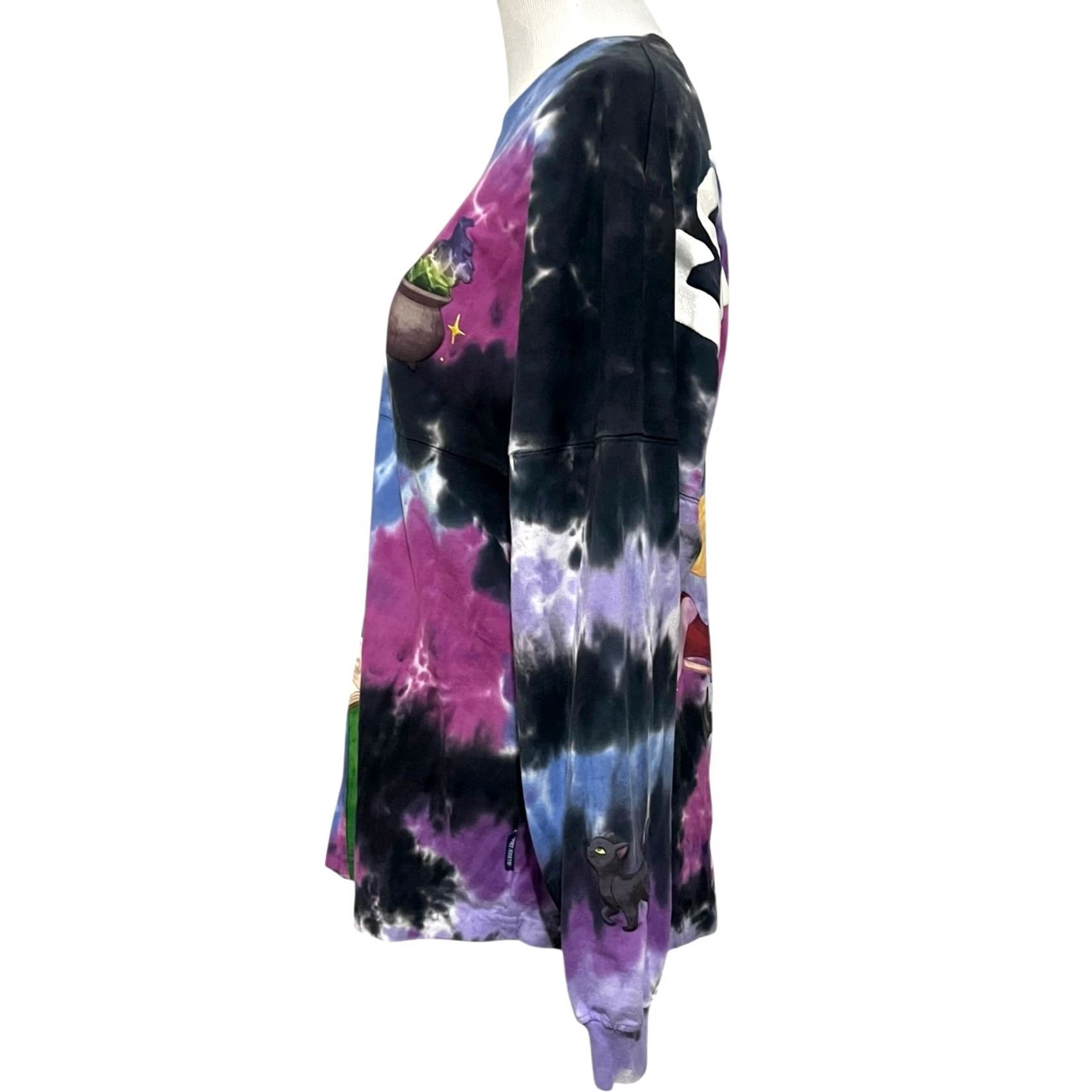 Disney Disney Spirit Jersey Hocus Pocus Sanderson Sisters Tonight We Fly Adult Size S T-Shirt Long Sleeve Crew Neck Tie Dye Multicolor Womens S Size S / US 4 / IT 40 - 7 Thumbnail