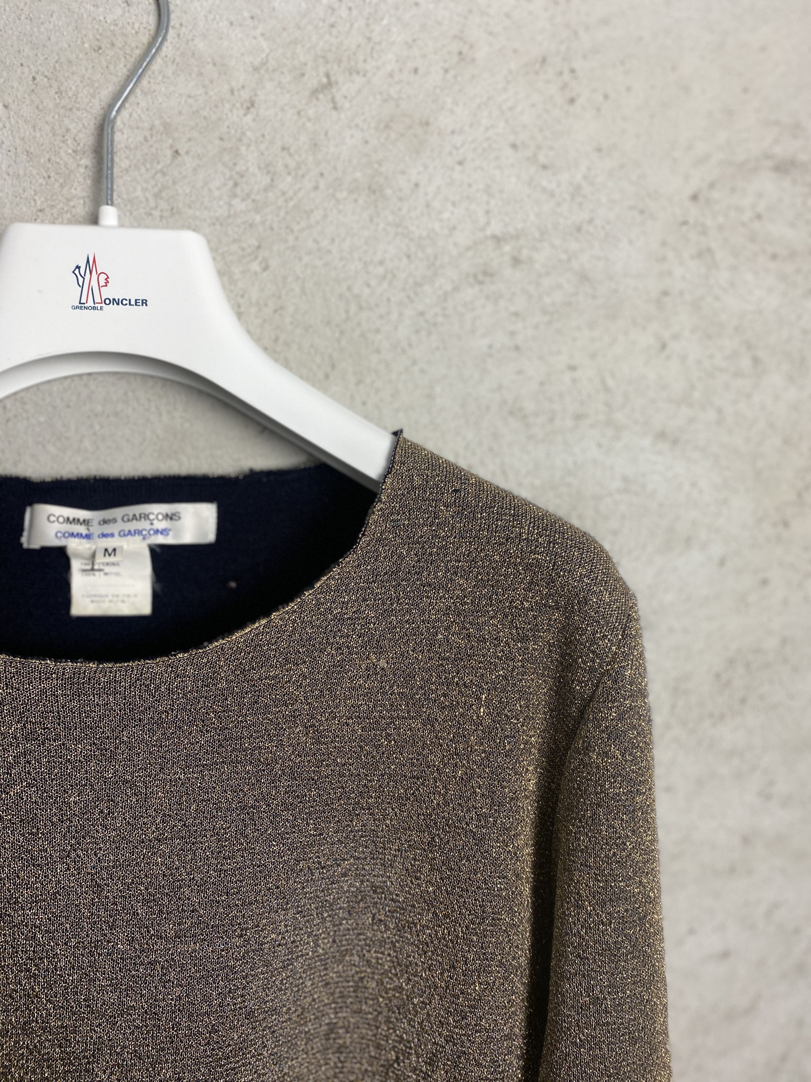 Comme des Garcons Comme des Garcons wool gold sweater knitwear Size M / US 6-8 / IT 42-44 - 2 Thumbnail