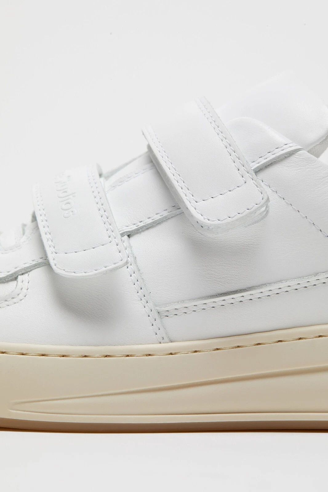 Acne Studios ACNE STUDIOS Steffey $540 White Leather Strap Sneakers New Size US 7 / IT 37 - 4 Thumbnail