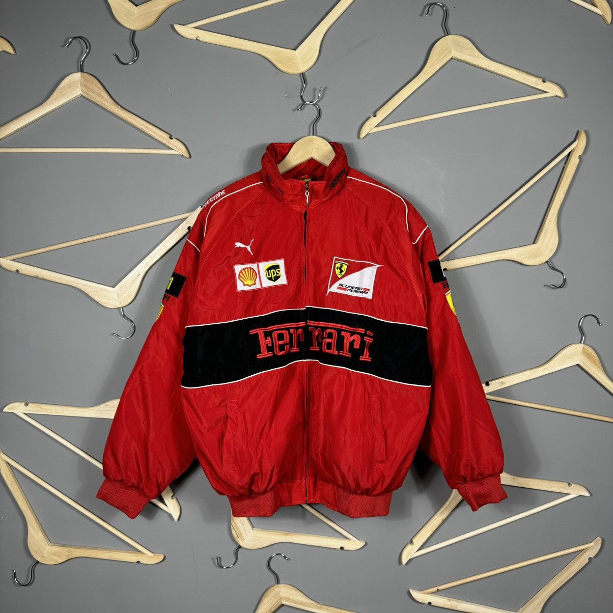 Ferrari Vintage Scuderia Ferrari Racing Jacket Size US XL / EU 56 / 4 - 1 Thumbnail