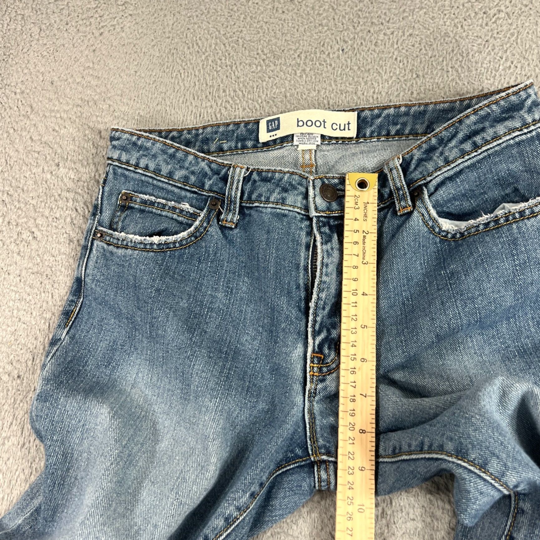 Gap Gap Jeans Bootcut Denim Womens Size 6 Blue Regular 5-Pocket Design Zipper Button Logo Inseam 29in Stretch Pants Casual Vintage (if applicable) Size 28" / US 6 / IT 42 - 4 Thumbnail
