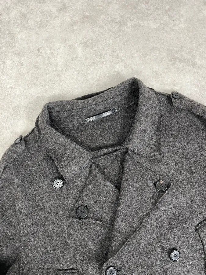 Kris Van Assche Kris Van Assche Grey Wool Double-Breasted Jacket Size US M / EU 48-50 / 2 - 5 Thumbnail