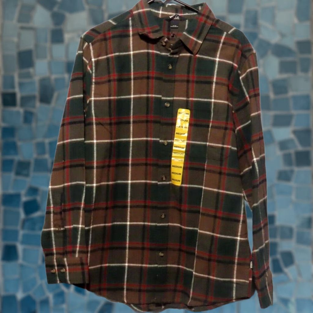 Eddie Bauer Eddie Bauer Shirt Men's M Mocha Overland Plaid Flannel Shirt NWT Size US M / EU 48-50 / 2 - 1 Thumbnail