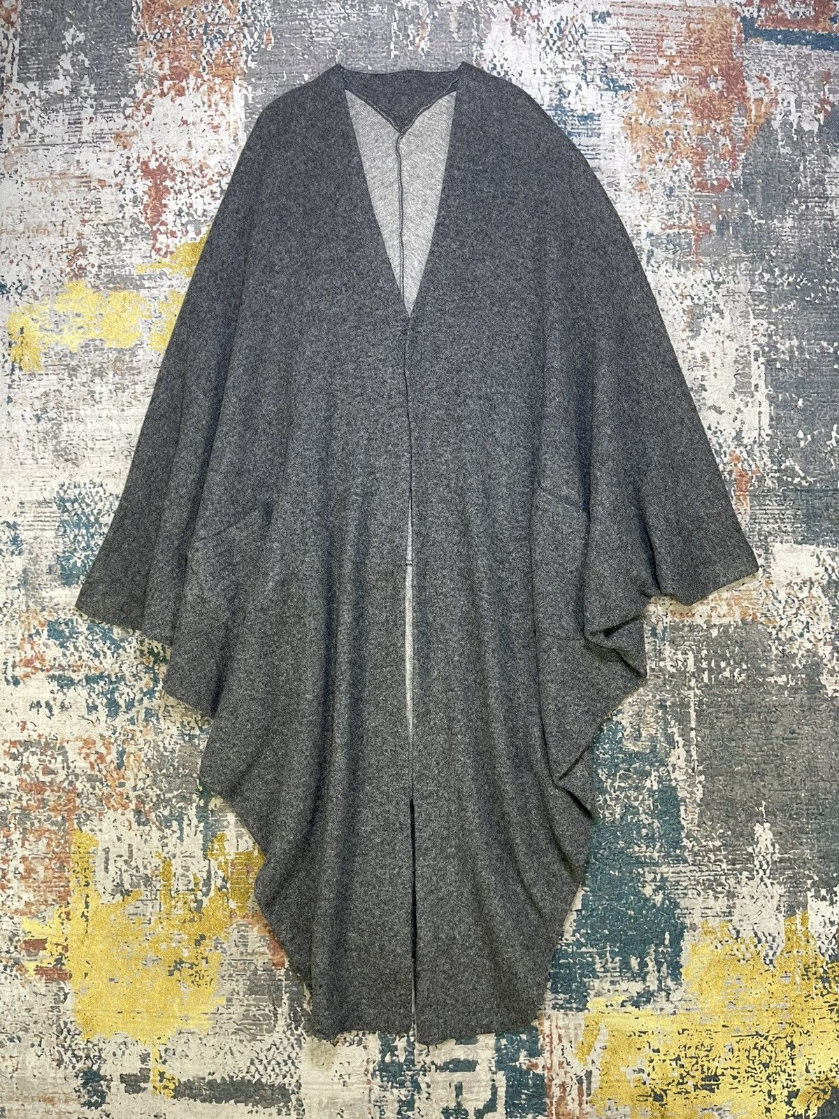 Limi Feu Limi Feu Open Front Wool Poncho Cape Cardigan Size S / US 4 / IT 40 - 1 Thumbnail