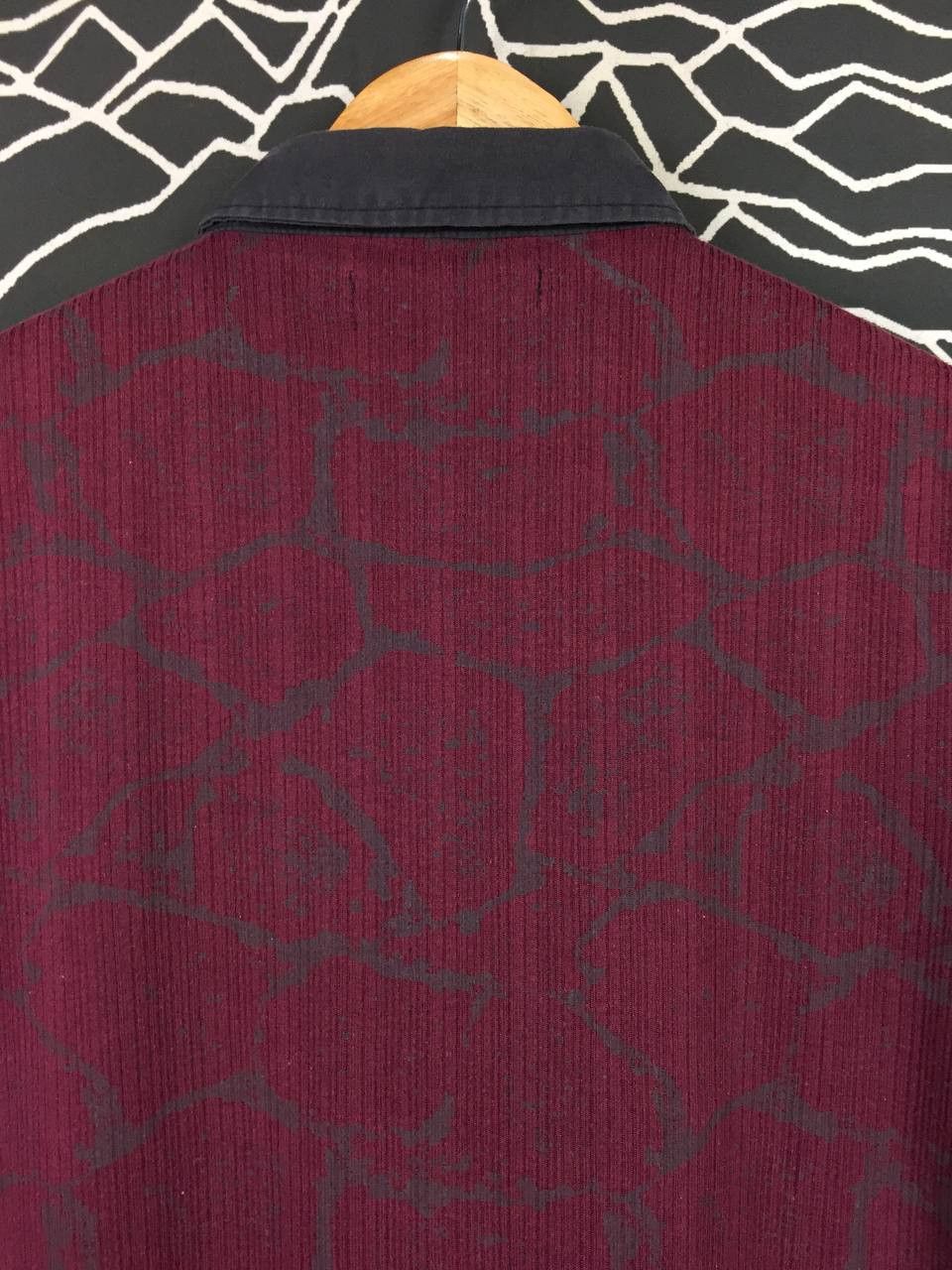 Mossimo Mossimo Abstract Pattern Ribbed Polo Shirt Size US M / EU 48-50 / 2 - 6 Thumbnail
