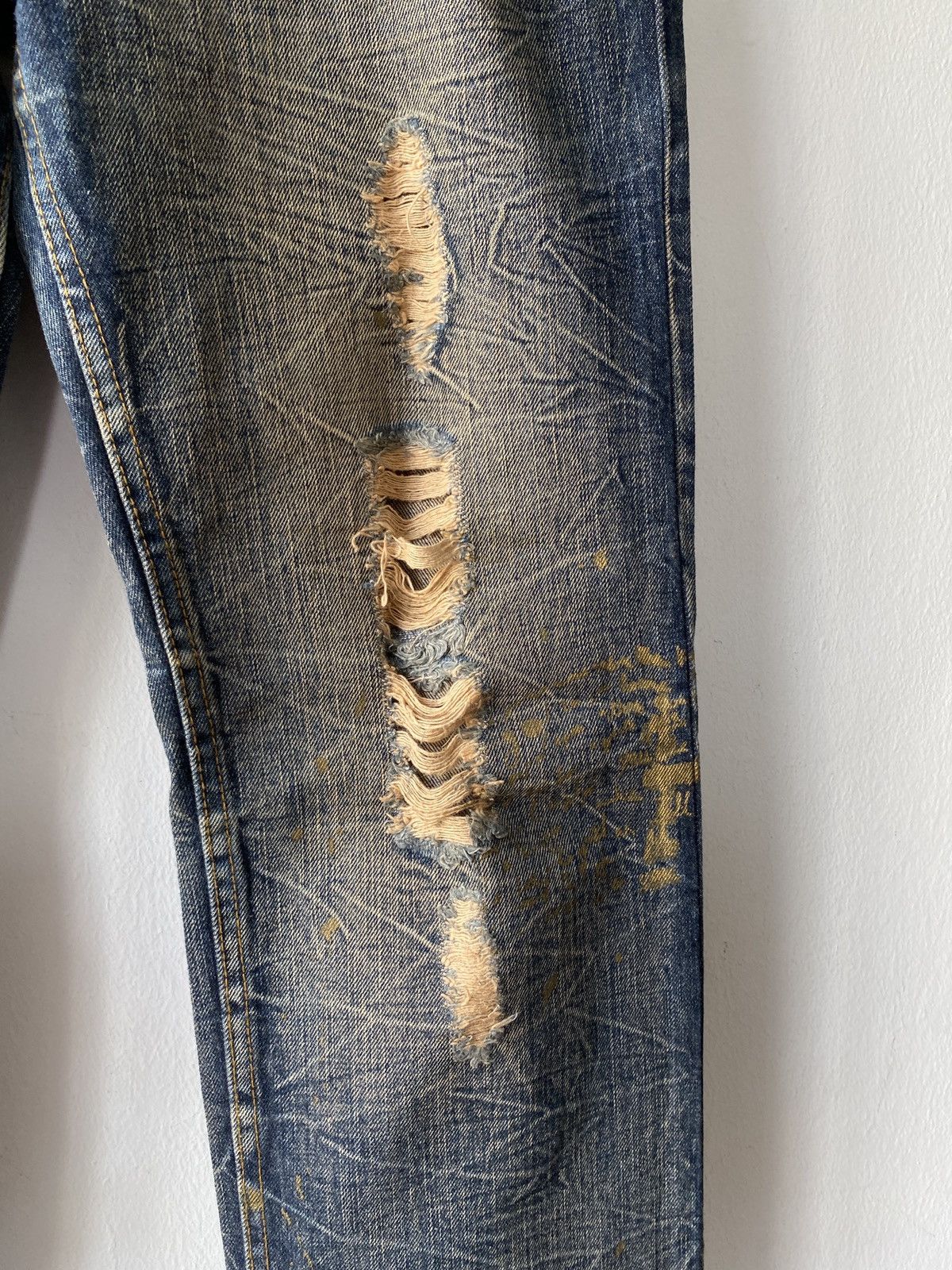 Japanese Brand Japanese Brand Legend Of Glamour Distressed Denim Size US 32 / EU 48 - 7 Thumbnail