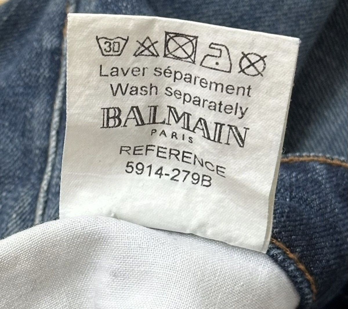 Balmain BALMAIN Decarnin FW2010 Flared Biker Distressed Denim Jeans Size US 28 / EU 44 - 8 Thumbnail