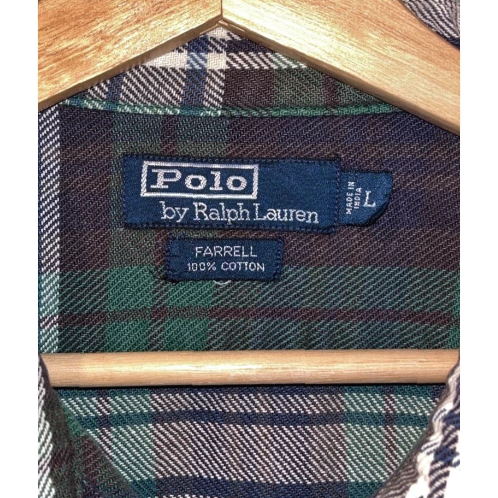 Polo Ralph Lauren VINTAGE Polo Ralph Lauren Farrell Heavy Twill Shacket Men’s L Plaid Work Shirt Size US L / EU 52-54 / 3 - 6 Thumbnail