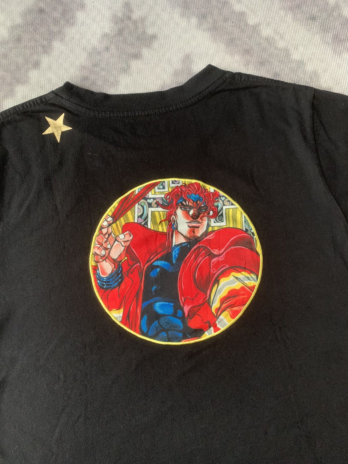 Jojo Bizzare Adventure Exhibition Embroidery Anime Tshirt