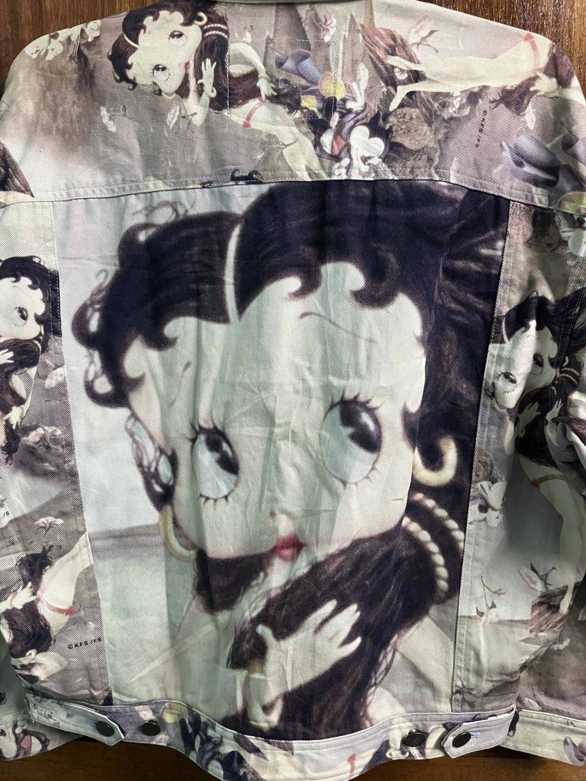 Vintage Rare!! Vintage 90s Overprint Betty Boop Denim Jacket Size US M / EU 48-50 / 2 - 4 Thumbnail