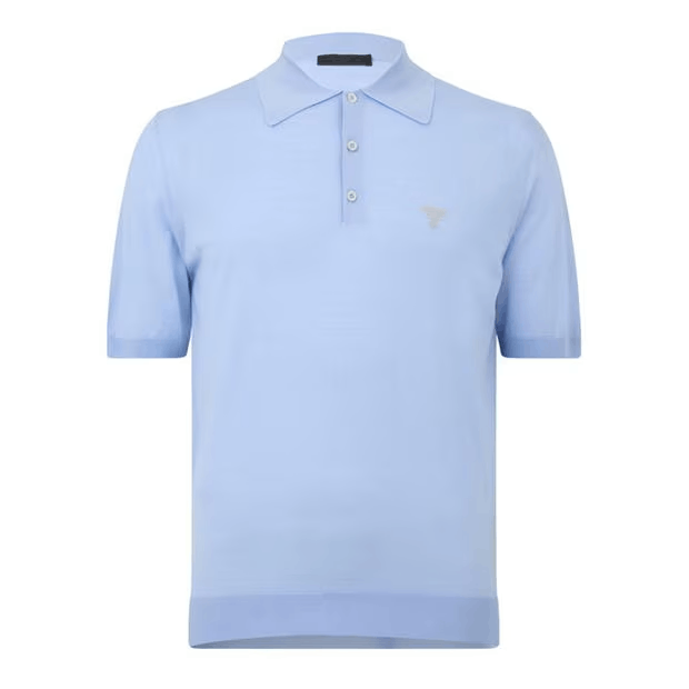 Prada Logo Knit Polo Shirt Size US S / EU 44-46 / 1 - 1 Thumbnail
