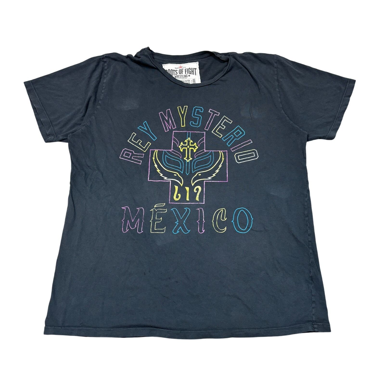 Roots Of Flight Roots of Fight Rey Mysterio Mexico Wrestling Shirt Men's 2XL Size US XXL / EU 58 / 5 - 1 Thumbnail