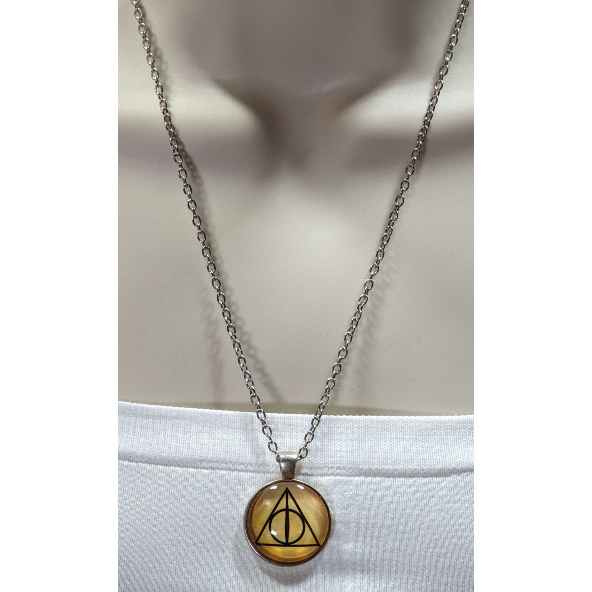 Other Harry Potter Deathly Hallows Symbol Pendant Necklace Size ONE SIZE - 6 Thumbnail