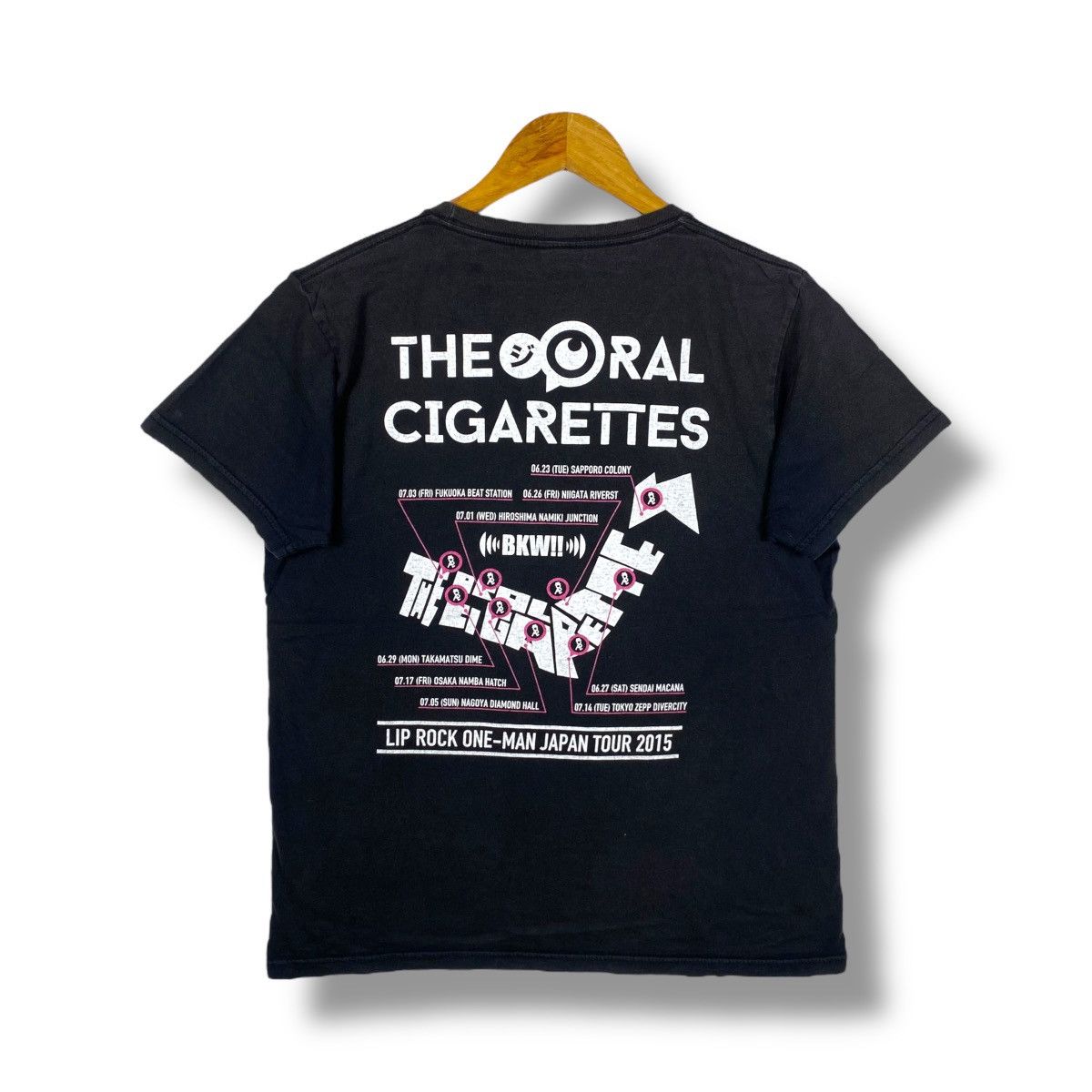 Band Tees THE ORAL CIGARETTES Lip Rock One-Man Japan Tour 2015 Faded Size US M / EU 48-50 / 2 - 1 Thumbnail