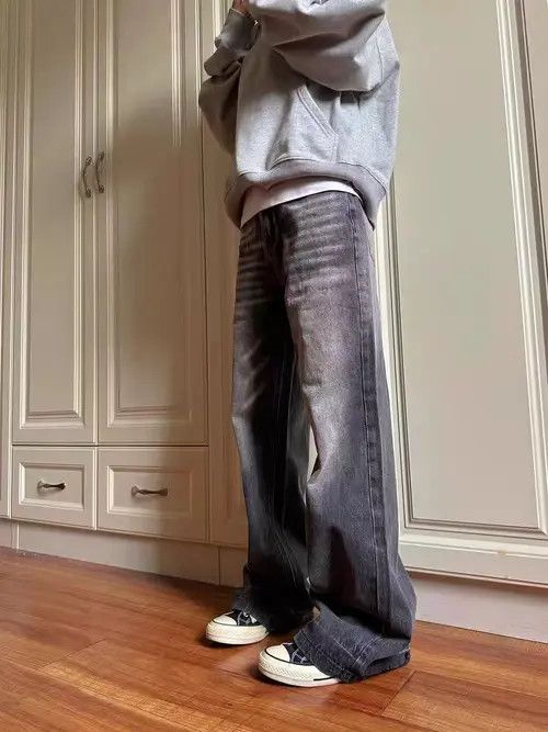 VIBE Washed vintage Y2K micro flare cat whisker jeans Size US 32 / EU 48 - 5 Thumbnail