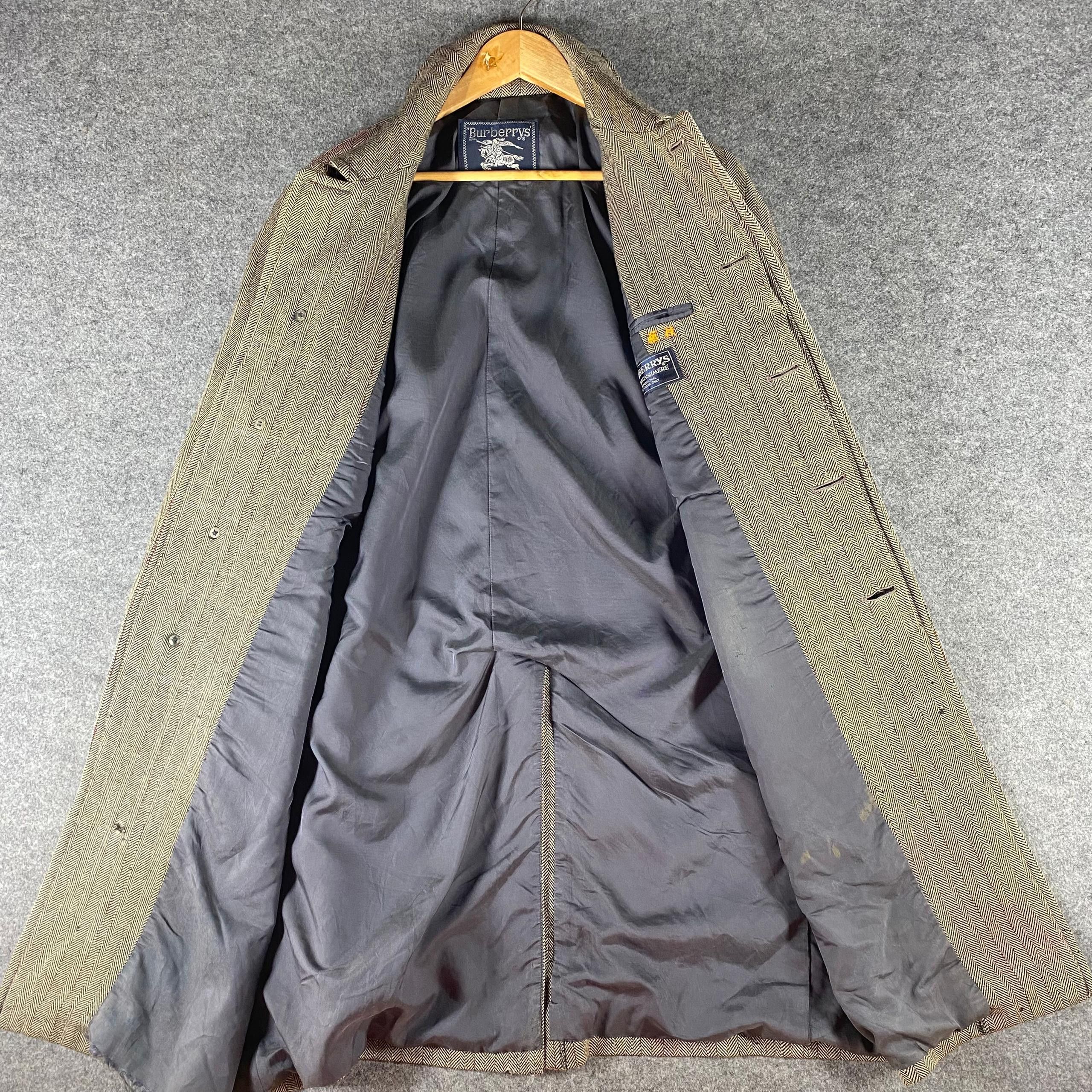 Burberry Prorsum Vintage 90s Burberry London Wool Cashmere Parka Jacket Size US L / EU 52-54 / 3 - 8 Thumbnail