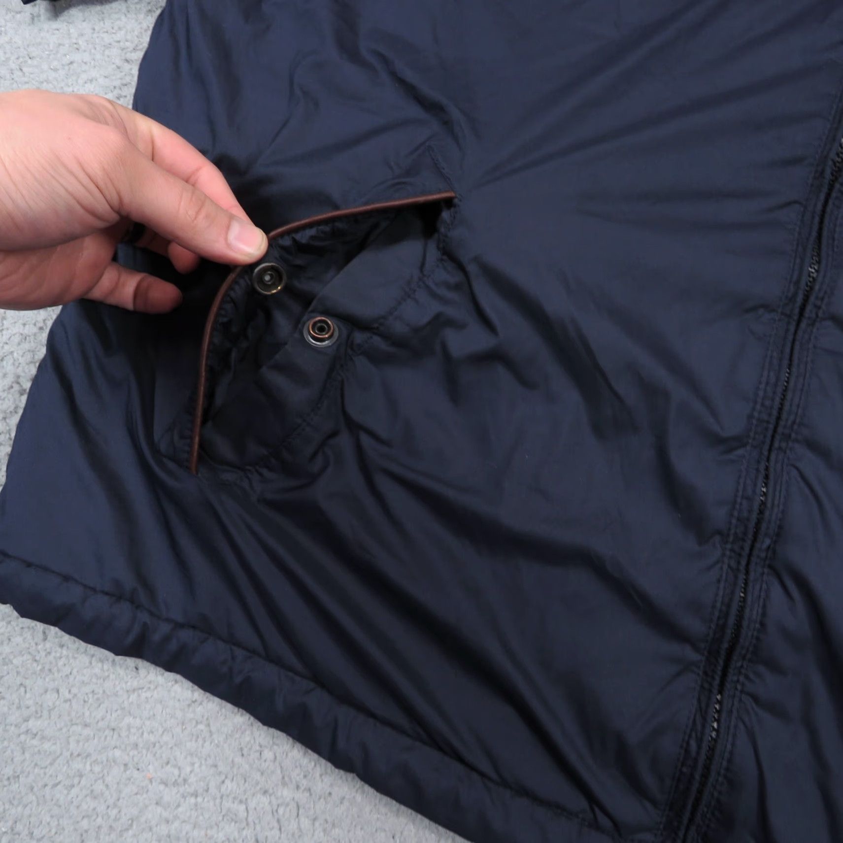 Polo Ralph Lauren VINTAGE Polo Ralph Lauren Jacket Men XL Navy Leather Trim Pony Fleece Lined Coat Size US XL / EU 56 / 4 - 5 Thumbnail