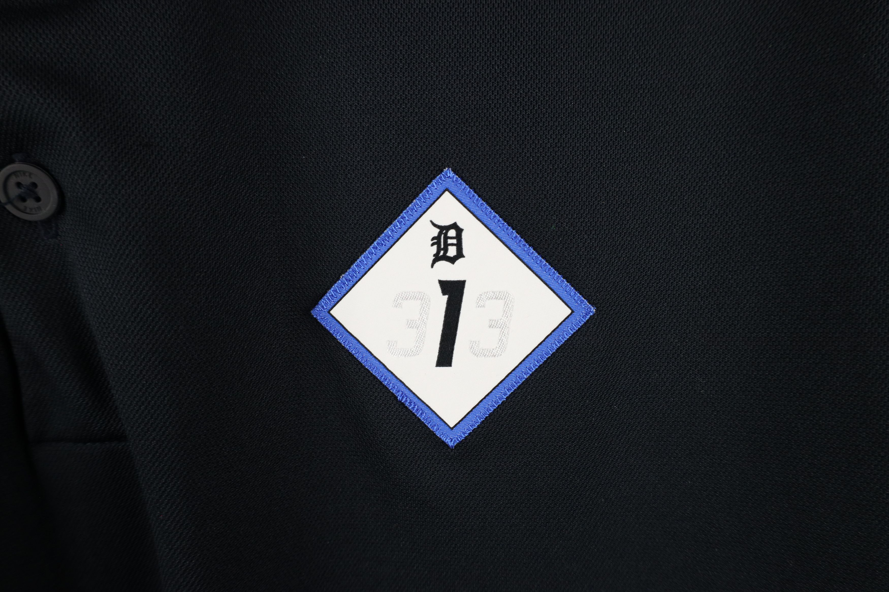 Nike × Vintage Nike 313 Detroit Tigers Baseball Golf Polo Shirt Black Size US XL / EU 56 / 4 - 5 Thumbnail