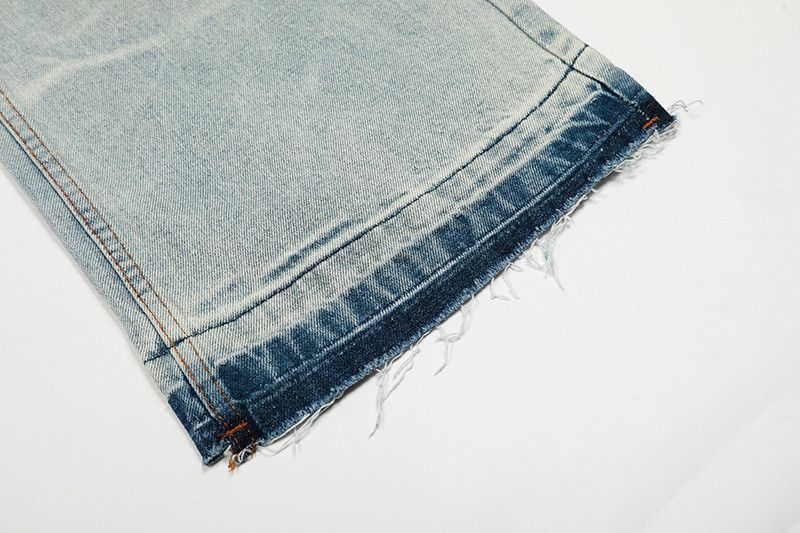 Vintage Men's American High-Street Distressed Washed Flared Jeans Size US 32 / EU 48 - 6 Thumbnail