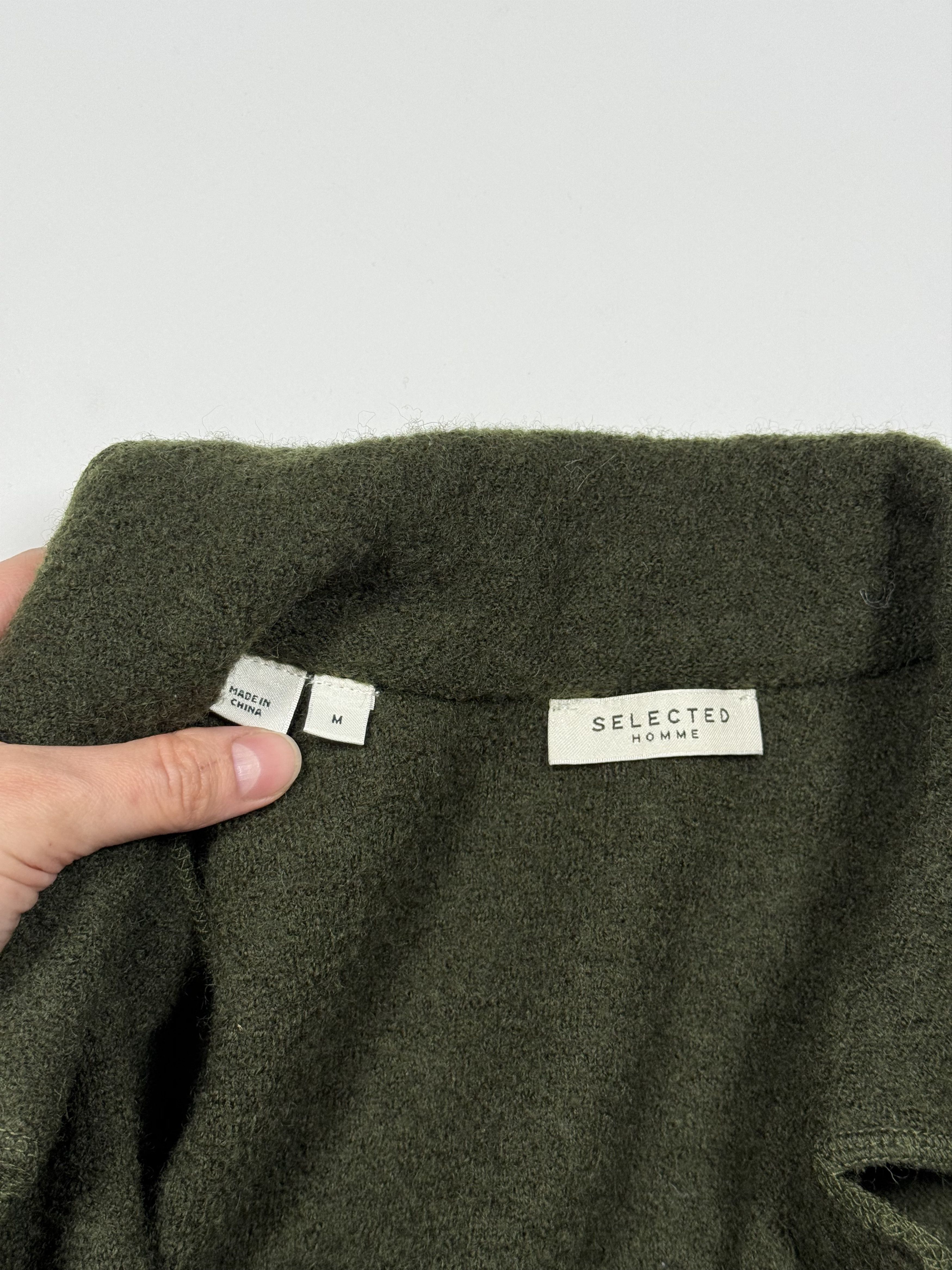 Selected Homme Selected Home Green Wool Overshirt (М) Size US M / EU 48-50 / 2 - 4 Thumbnail