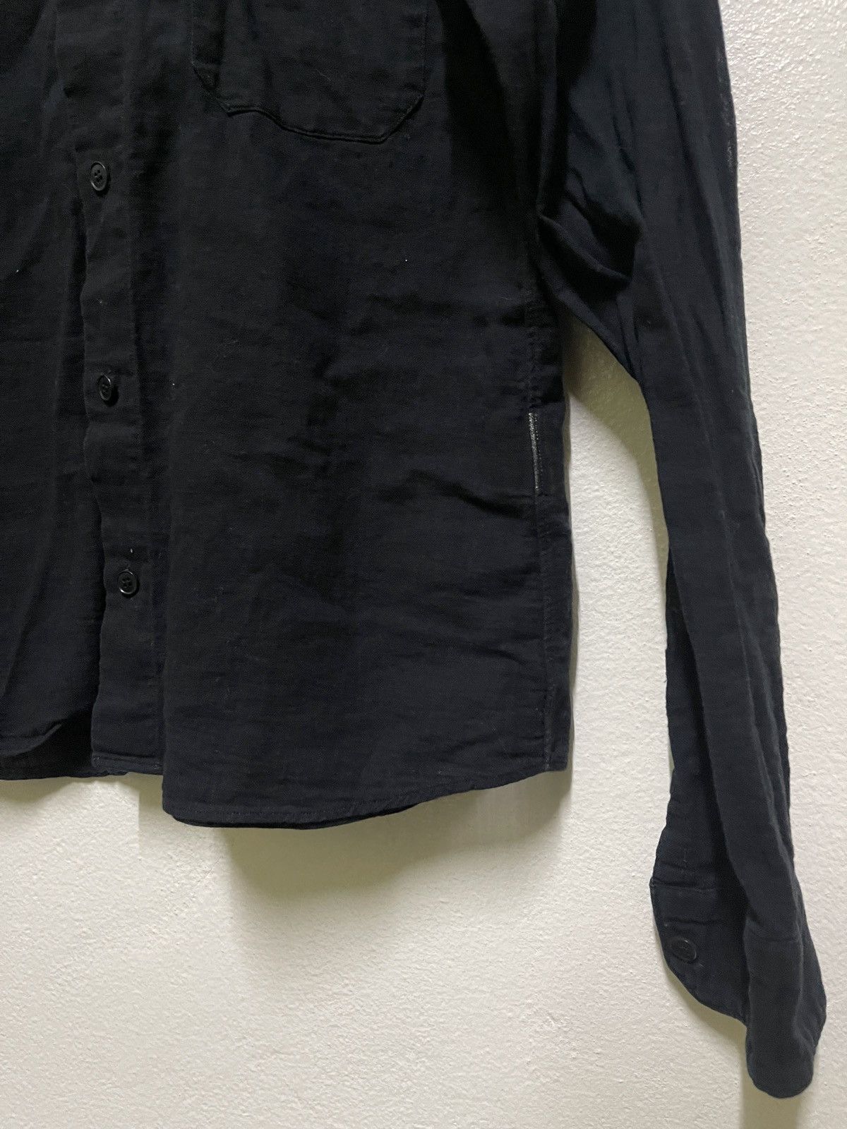 Issey Miyake Zucca Long Sleeve Button Up Black Size M / US 6-8 / IT 42-44 - 5 Thumbnail
