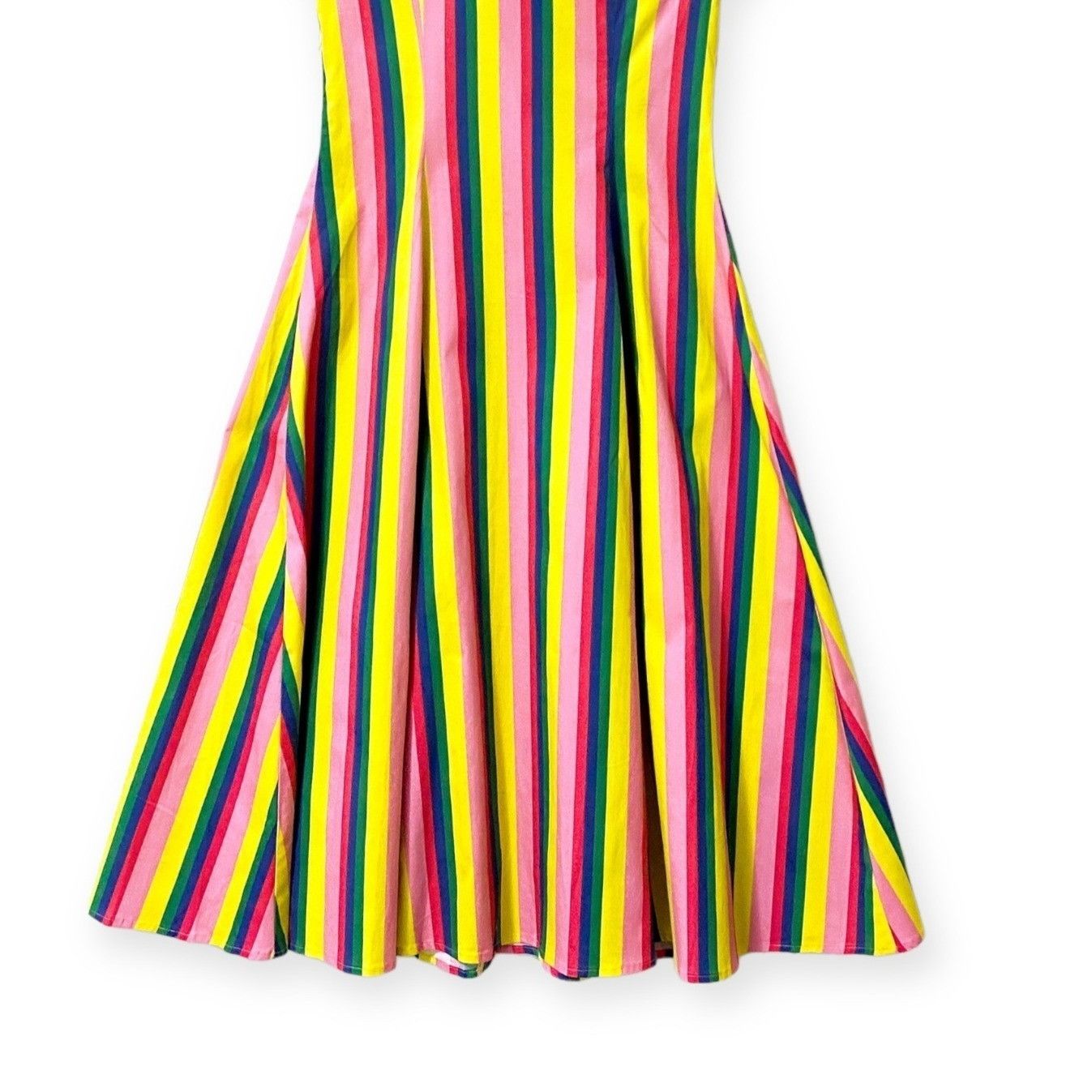 Staud STAUD Alice Multicolor Stripe Knotted Poplin Midi Dress Size Size XS / US 0-2 / IT 36-38 - 9 Thumbnail
