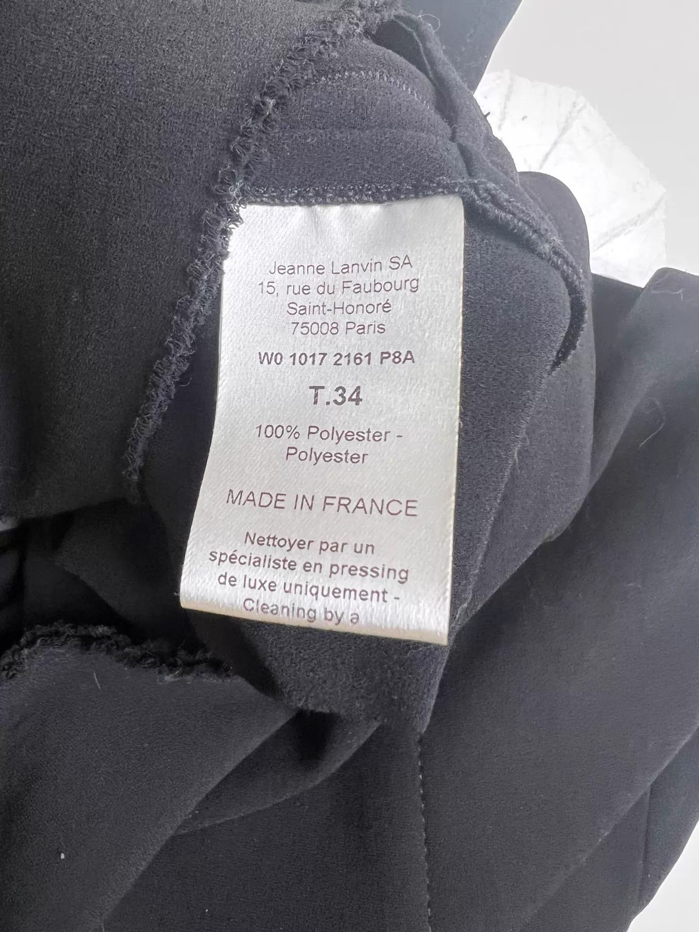 Lanvin LANVIN French Black Triacetate Relaxed Long Coat 34 Size XXS / US 00 / IT 34 - 5 Thumbnail
