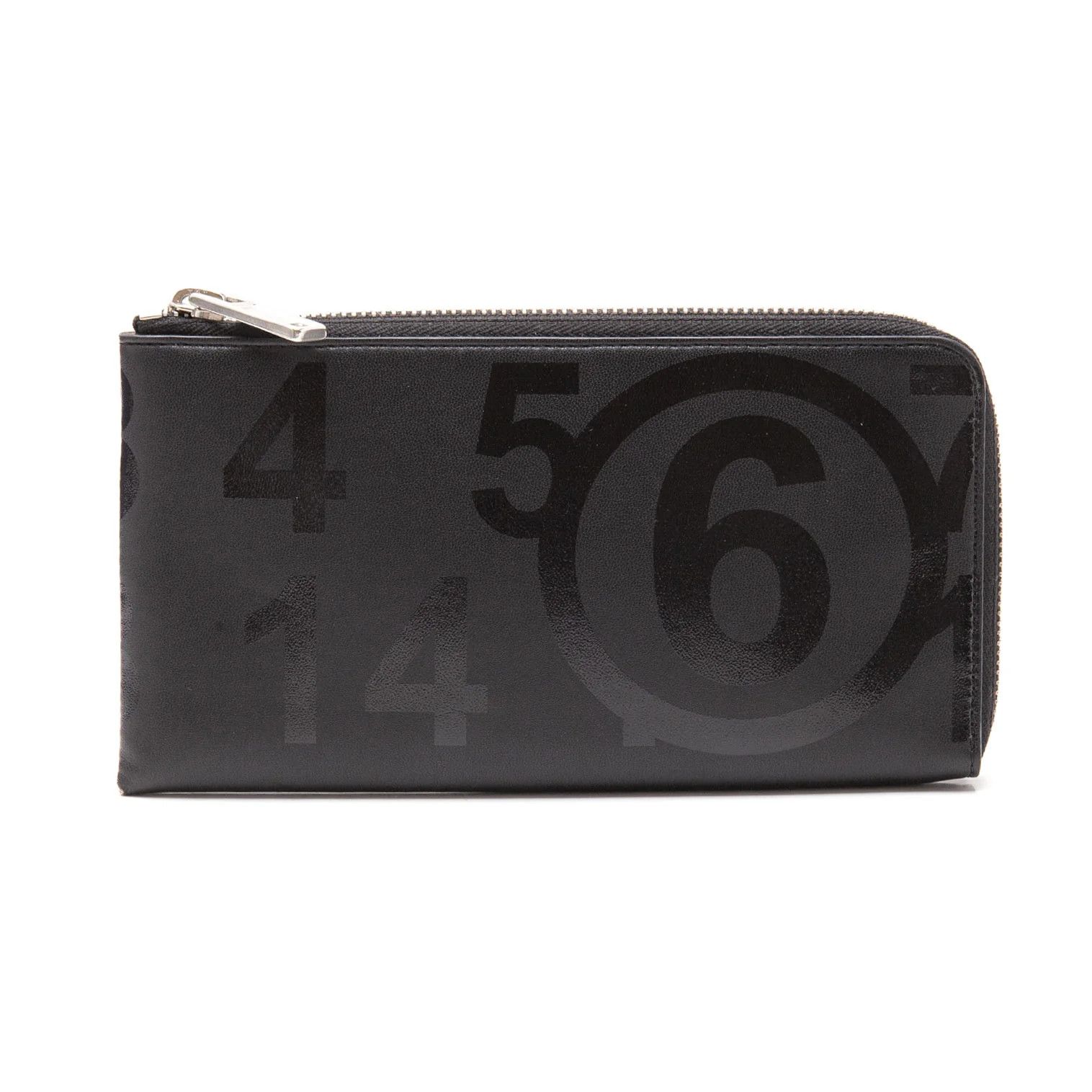 Maison Margiela Round Zip Wallet in Black with Minor Wear Size ONE SIZE - 1 Thumbnail