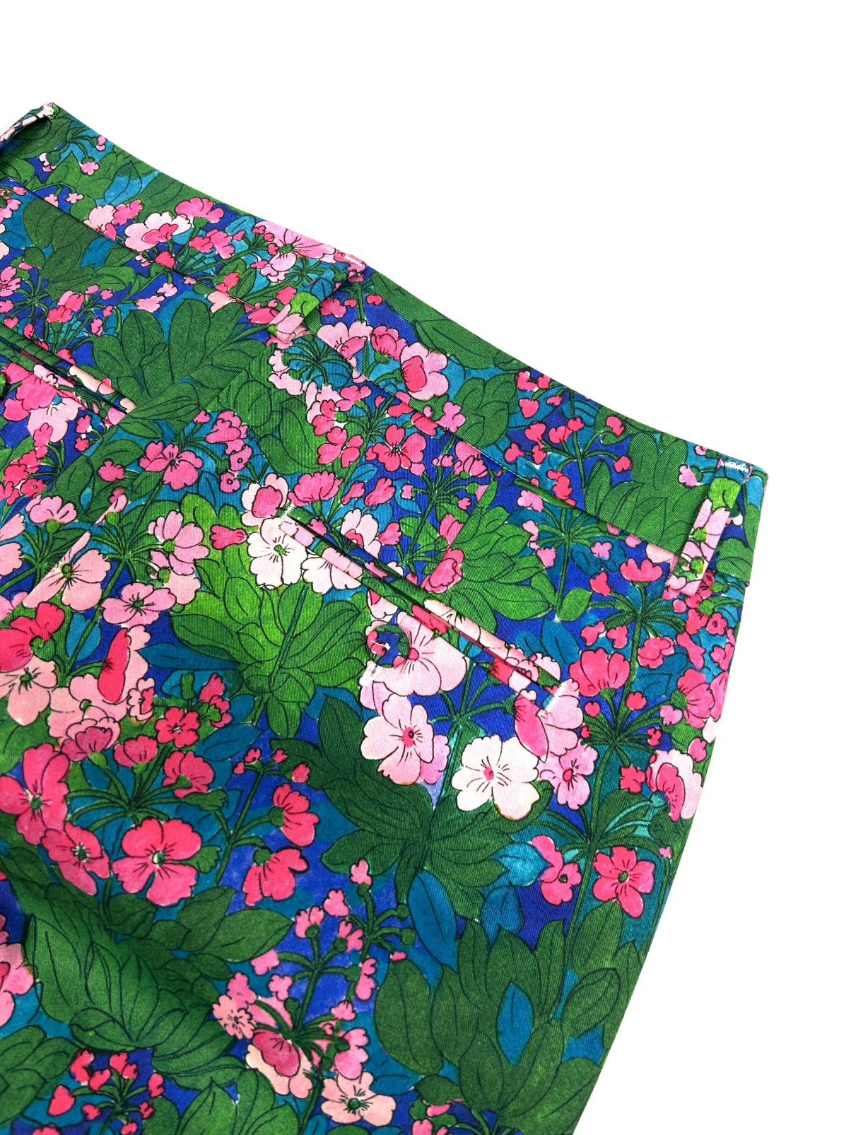 Weekend Max Mara rare Weekend Max Mara Floral Print Pants Cropped Trousers S Size 28" / US 6 / IT 42 - 11 Thumbnail
