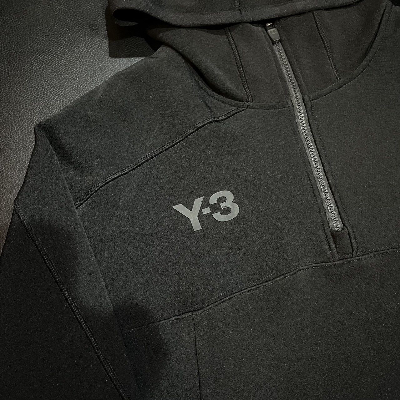 Adidas × Y-3 × Yohji Yamamoto Y3 Adidas Yohji Yamamoto Black U Logo Zip Hoodie Size US S / EU 44-46 / 1 - 6 Thumbnail