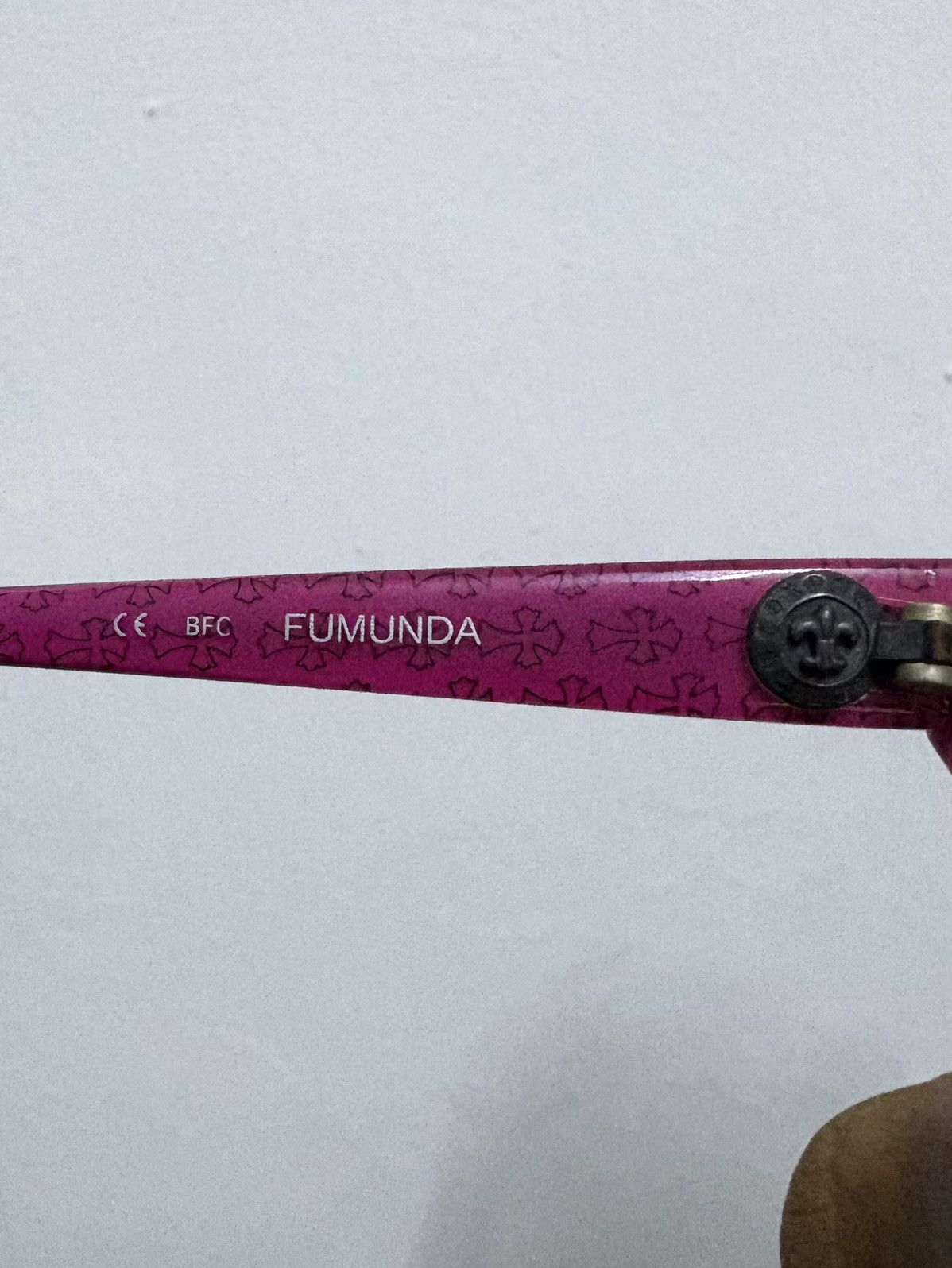 Chrome Hearts Vintage Chrome Hearts Style Fumunda Black Pink Glasses Size ONE SIZE - 9 Thumbnail