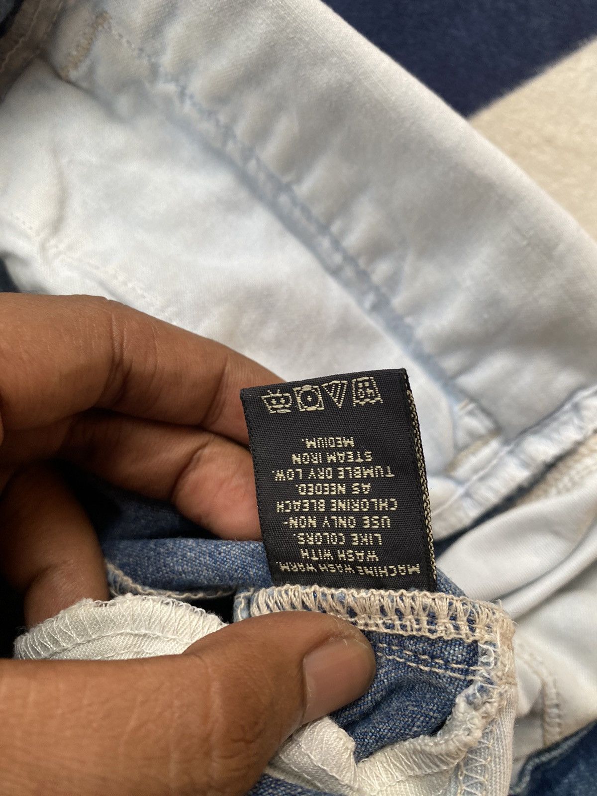 Polo Ralph Lauren × Vintage Polo Ralph Lauren Duble RL Vintage Cargo Denim Pants Size US 32 / EU 48 - 10 Thumbnail