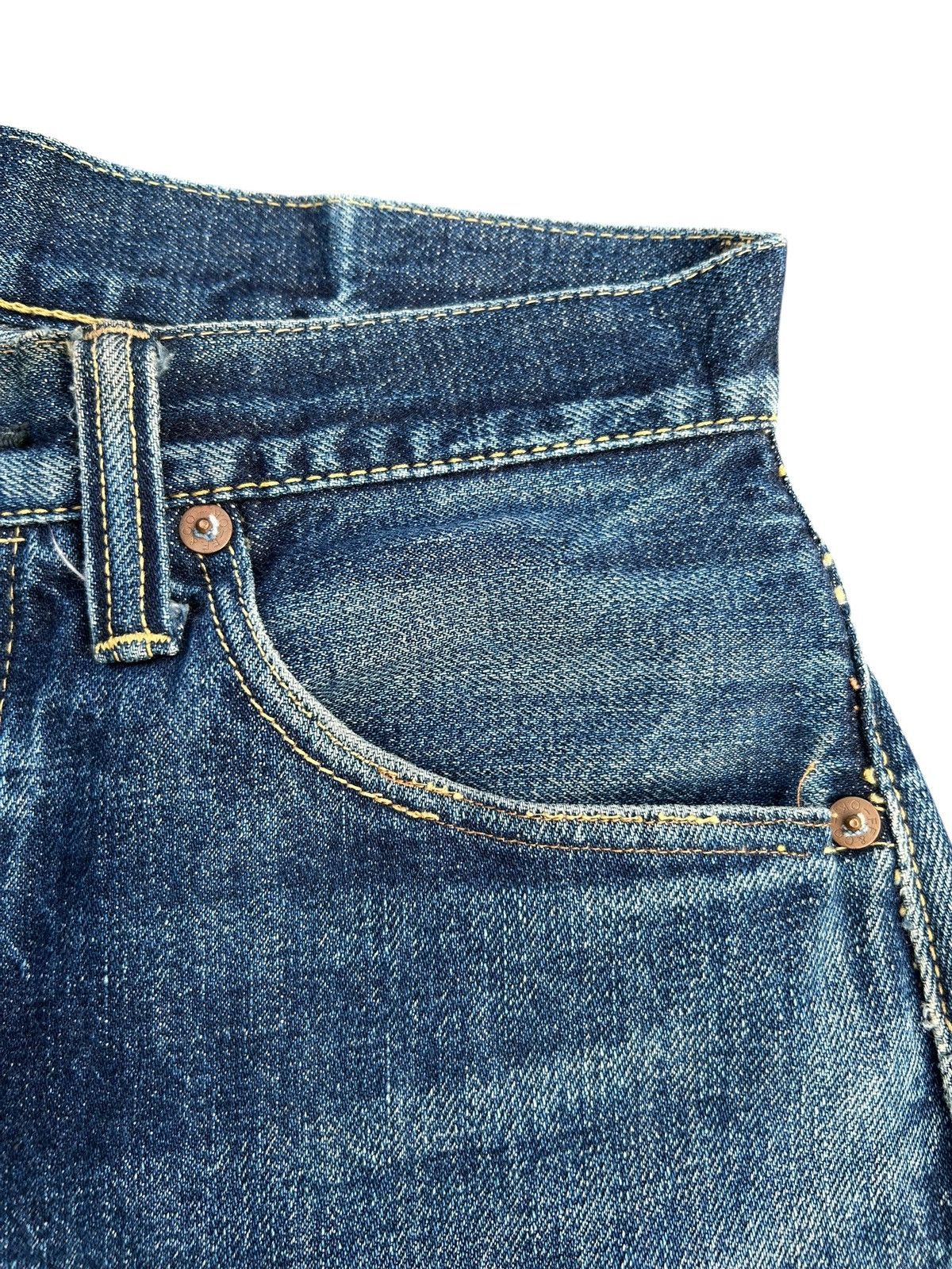 Kapital Vintage Skull Fab Four Selvedge Distressed Denim Jeans Size US 28 / EU 44 - 10 Thumbnail