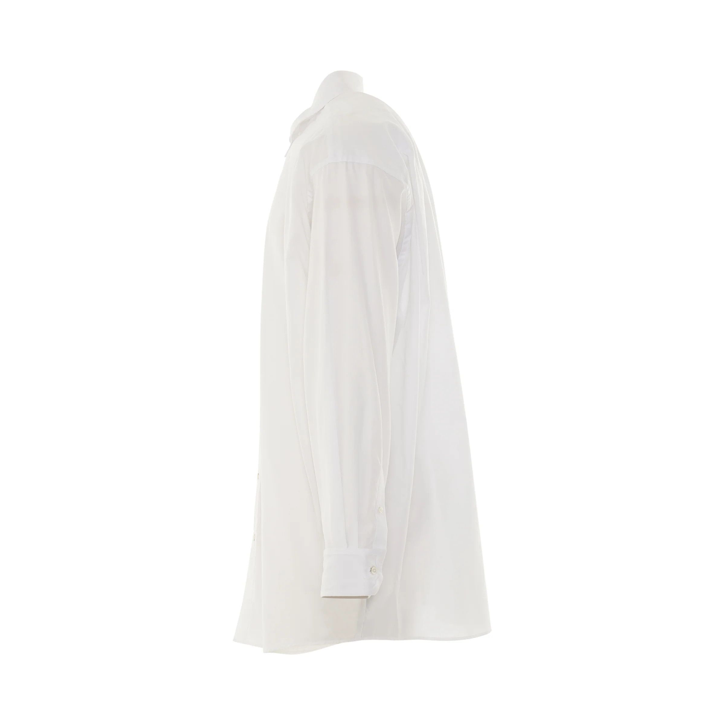Maison Margiela o1mris0824 Oversize Shirt in White Size US L / EU 52-54 / 3 - 3 Thumbnail