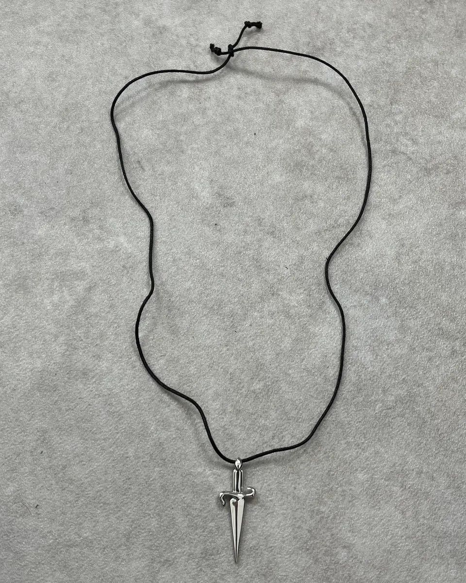 Vintage 2000s Cesare Paciotti Silver Dagger Necklace Size ONE SIZE - 1 Thumbnail