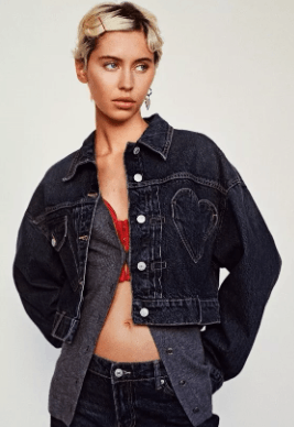 Zara ZARA DENIM JACKET WITH HEART Size L / US 10 / IT 46 - 1 Thumbnail