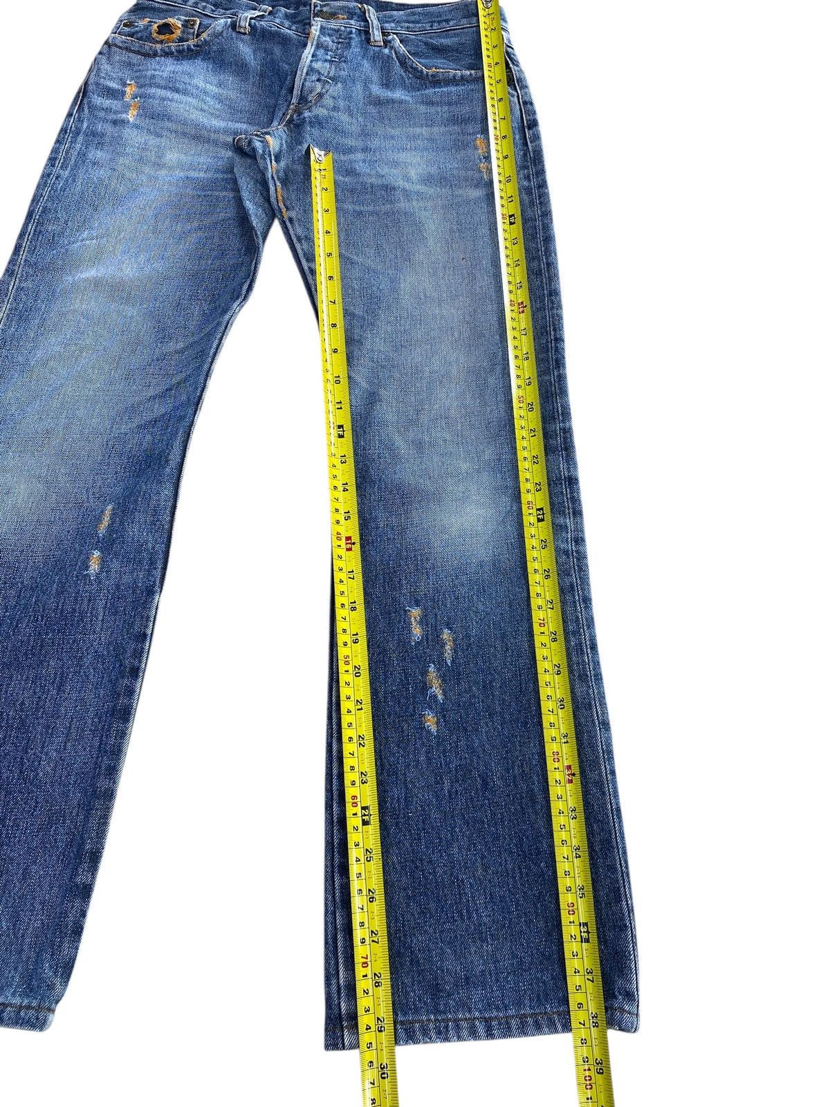 Takeo Kikuchi Takeo Kikuchi Whiskered Light Wash Whiskered Style Jeans Size US 30 / EU 46 - 8 Thumbnail