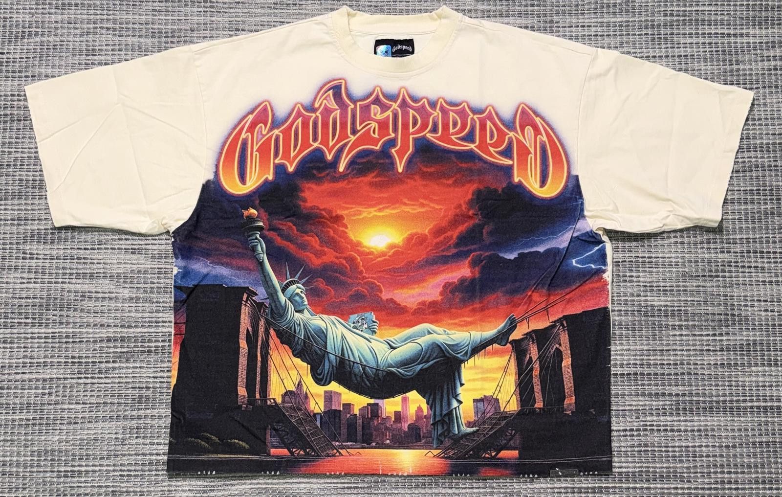 Godspeed Godspeed Bone Burnt Bridges Tee Size US M / EU 48-50 / 2 - 1 Thumbnail