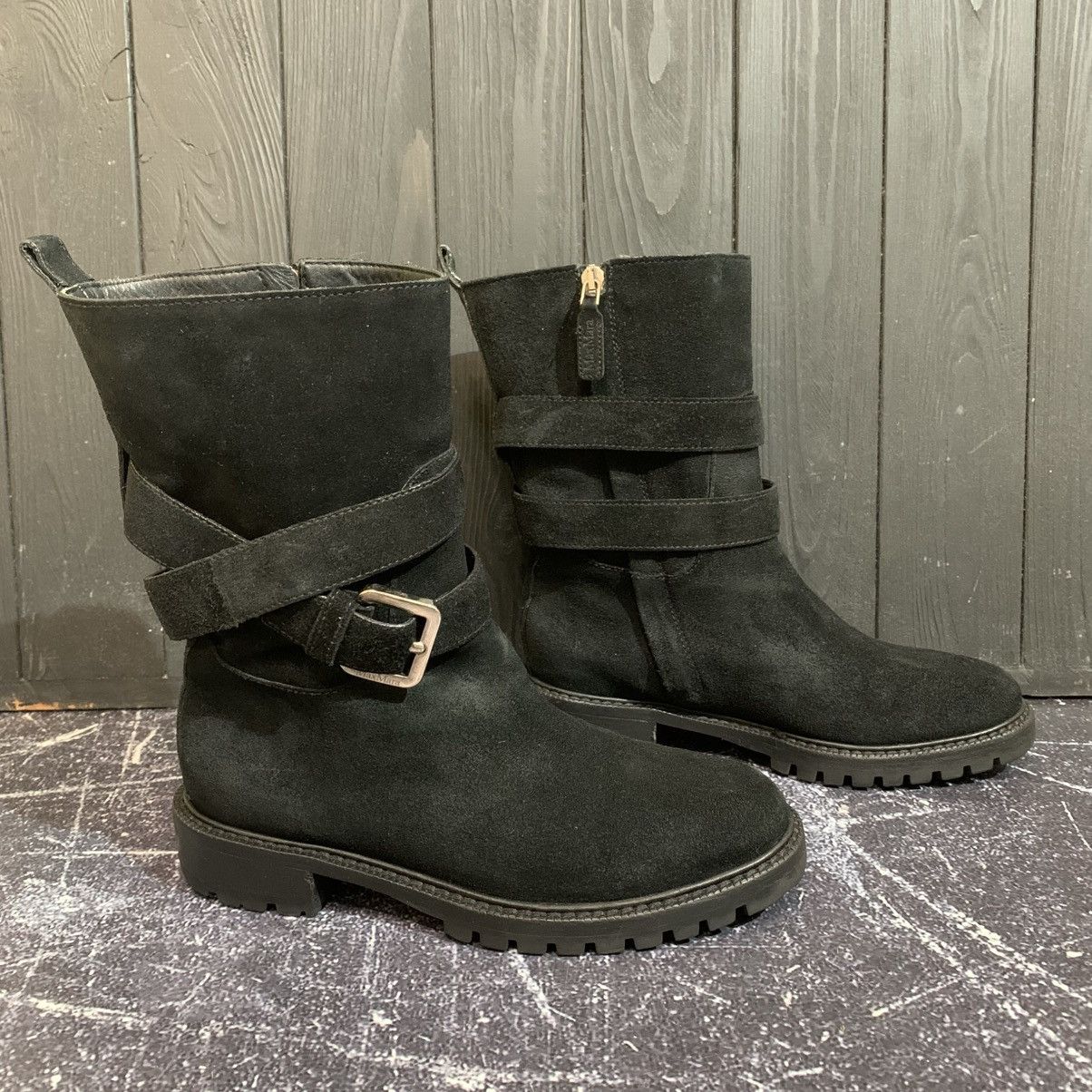 Max Mara Max Mara Women’s Suede Black Boots size 36 Size US 6 / IT 36 - 2 Thumbnail