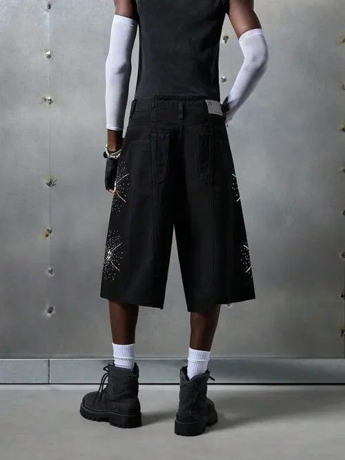 Japanese Brand × Vintage Y2K Vintage denim jorts shorts Size US 36 / EU 52 - 2 Thumbnail